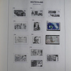 Collection timbres d'Allemagne République Fédérale 1949-2001 en 2 albums DAVO.