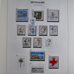 Collection timbres d'Allemagne République Fédérale 1949-2001 en 2 albums DAVO.