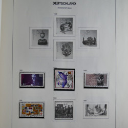 Collection timbres d'Allemagne République Fédérale 1949-2001 en 2 albums DAVO.