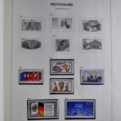 Collection timbres d'Allemagne République Fédérale 1949-2001 en 2 albums DAVO.