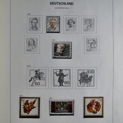 Collection timbres d'Allemagne République Fédérale 1949-2001 en 2 albums DAVO.