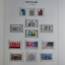 Collection timbres d'Allemagne République Fédérale 1949-2001 en 2 albums DAVO.