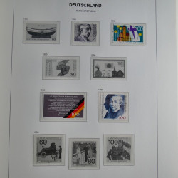 Collection timbres d'Allemagne République Fédérale 1949-2001 en 2 albums DAVO.