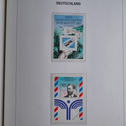Collection timbres d'Allemagne République Fédérale 1949-2001 en 2 albums DAVO.