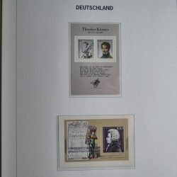 Collection timbres d'Allemagne République Fédérale 1949-2001 en 2 albums DAVO.