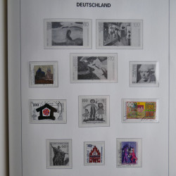 Collection timbres d'Allemagne République Fédérale 1949-2001 en 2 albums DAVO.