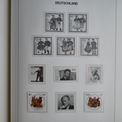 Collection timbres d'Allemagne République Fédérale 1949-2001 en 2 albums DAVO.