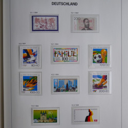 Collection timbres d'Allemagne République Fédérale 1949-2001 en 2 albums DAVO.