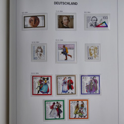 Collection timbres d'Allemagne République Fédérale 1949-2001 en 2 albums DAVO.
