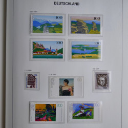 Collection timbres d'Allemagne République Fédérale 1949-2001 en 2 albums DAVO.
