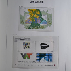 Collection timbres d'Allemagne République Fédérale 1949-2001 en 2 albums DAVO.