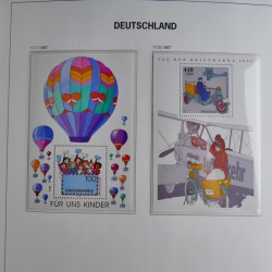 Collection timbres d'Allemagne République Fédérale 1949-2001 en 2 albums DAVO.