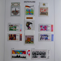 Collection timbres d'Allemagne République Fédérale 1949-2001 en 2 albums DAVO.