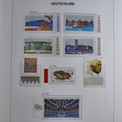 Collection timbres d'Allemagne République Fédérale 1949-2001 en 2 albums DAVO.