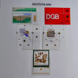 Collection timbres d'Allemagne République Fédérale 1949-2001 en 2 albums DAVO.