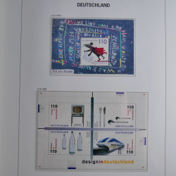 Collection timbres d'Allemagne République Fédérale 1949-2001 en 2 albums DAVO.