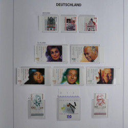 Collection timbres d'Allemagne République Fédérale 1949-2001 en 2 albums DAVO.
