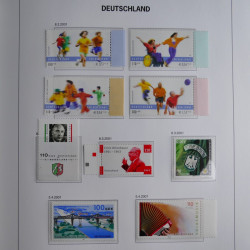 Collection timbres d'Allemagne République Fédérale 1949-2001 en 2 albums DAVO.