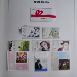 Collection timbres d'Allemagne République Fédérale 1949-2001 en 2 albums DAVO.