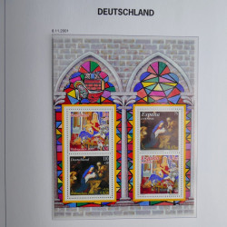 Collection timbres d'Allemagne République Fédérale 1949-2001 en 2 albums DAVO.