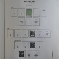 Collection timbres d'Allemagne Reich - Berlin en un album DAVO.