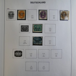 Collection timbres d'Allemagne Reich - Berlin en un album DAVO.