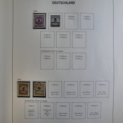 Collection timbres d'Allemagne Reich - Berlin en un album DAVO.