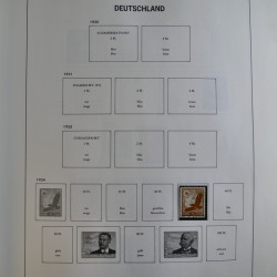 Collection timbres d'Allemagne Reich - Berlin en un album DAVO.