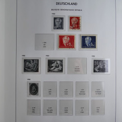 Collection timbres d'Allemagne de l'Est 1949-1974 en 2 albums DAVO.