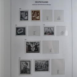Collection timbres d'Allemagne de l'Est 1949-1974 en 2 albums DAVO.