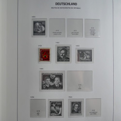 Collection timbres d'Allemagne de l'Est 1949-1974 en 2 albums DAVO.