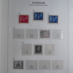 Collection timbres d'Allemagne de l'Est 1949-1974 en 2 albums DAVO.