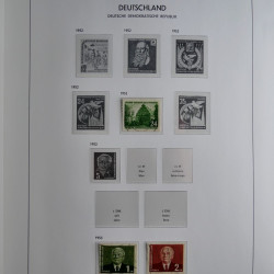 Collection timbres d'Allemagne de l'Est 1949-1974 en 2 albums DAVO.