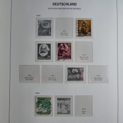 Collection timbres d'Allemagne de l'Est 1949-1974 en 2 albums DAVO.