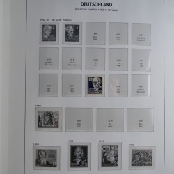 Collection timbres d'Allemagne de l'Est 1949-1974 en 2 albums DAVO.