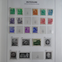 Collection timbres d'Allemagne de l'Est 1949-1974 en 2 albums DAVO.