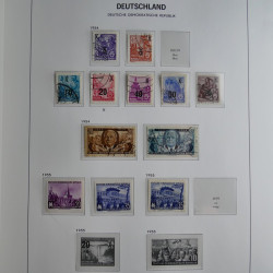 Collection timbres d'Allemagne de l'Est 1949-1974 en 2 albums DAVO.