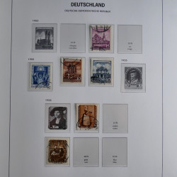 Collection timbres d'Allemagne de l'Est 1949-1974 en 2 albums DAVO.