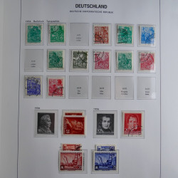 Collection timbres d'Allemagne de l'Est 1949-1974 en 2 albums DAVO.