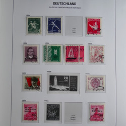 Collection timbres d'Allemagne de l'Est 1949-1974 en 2 albums DAVO.