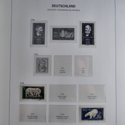 Collection timbres d'Allemagne de l'Est 1949-1974 en 2 albums DAVO.