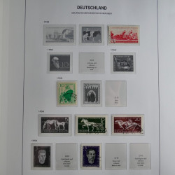 Collection timbres d'Allemagne de l'Est 1949-1974 en 2 albums DAVO.