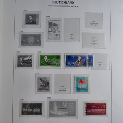 Collection timbres d'Allemagne de l'Est 1949-1974 en 2 albums DAVO.