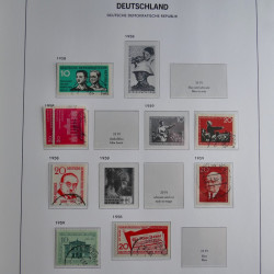 Collection timbres d'Allemagne de l'Est 1949-1974 en 2 albums DAVO.