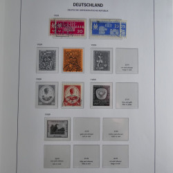 Collection timbres d'Allemagne de l'Est 1949-1974 en 2 albums DAVO.