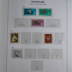 Collection timbres d'Allemagne de l'Est 1949-1974 en 2 albums DAVO.