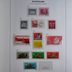 Collection timbres d'Allemagne de l'Est 1949-1974 en 2 albums DAVO.