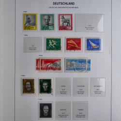 Collection timbres d'Allemagne de l'Est 1949-1974 en 2 albums DAVO.