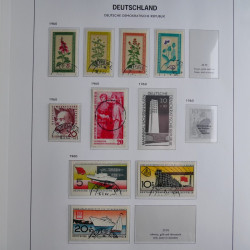 Collection timbres d'Allemagne de l'Est 1949-1974 en 2 albums DAVO.