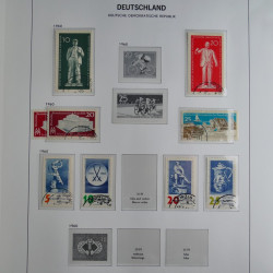 Collection timbres d'Allemagne de l'Est 1949-1974 en 2 albums DAVO.